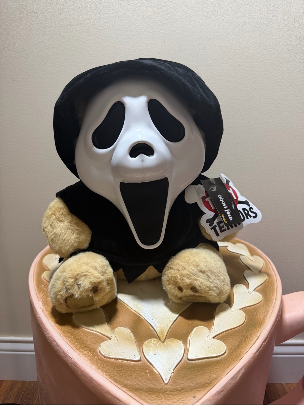 Spirit Halloween Teddy Terrors Ghost Face Plush